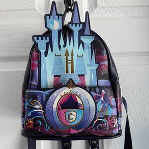 Loungefly Disney Cinderella "A dream is a wish your heart makes" Castle Backpack